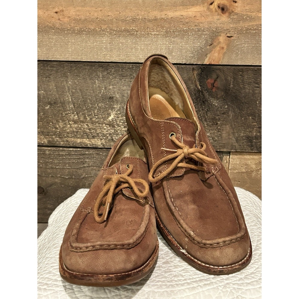 UGG Men's Brown Nubuck Lace-Up Casual Oxfords Shoes‎ 1002443 sz: US 11